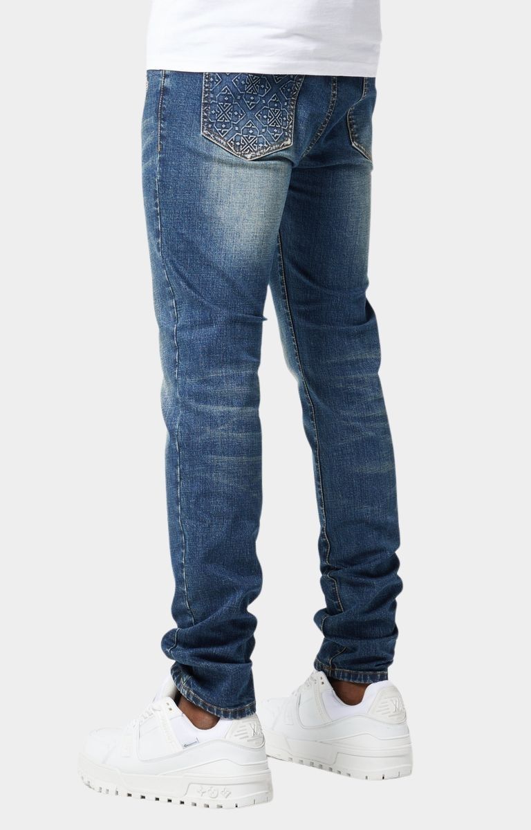 Guapi Royal Blue Basic Regular Denim