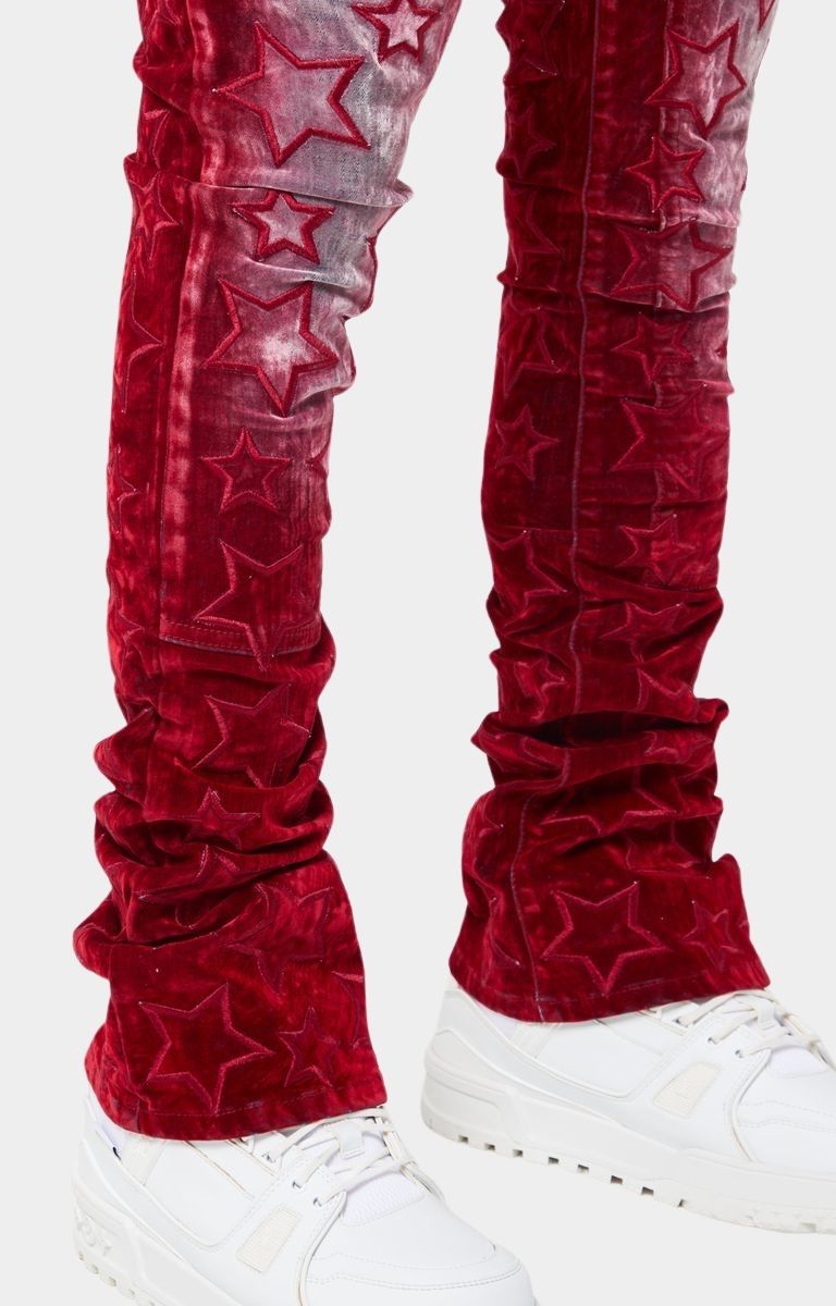 Guapi Velvet Red Stars Denim