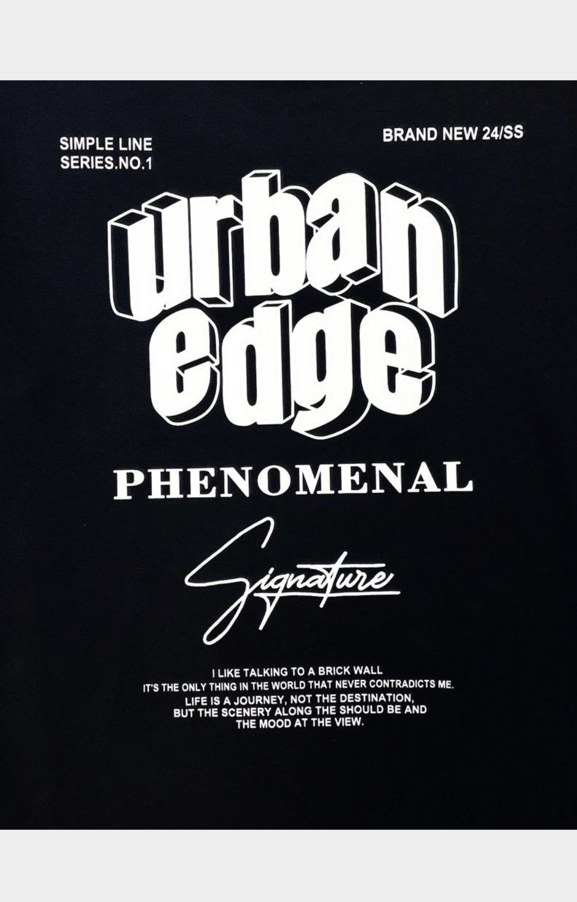 Black Label Urban Edge t-shirt 3D graphics