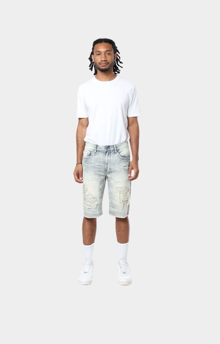 Smoke Rise 'Essential' Denim Shorts (ALPINE BLUE)