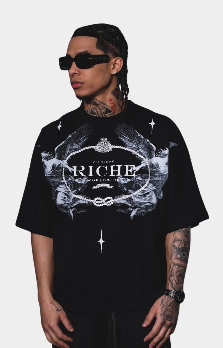 Vie Riche Archangel Logo Heavyweight Tee - Black