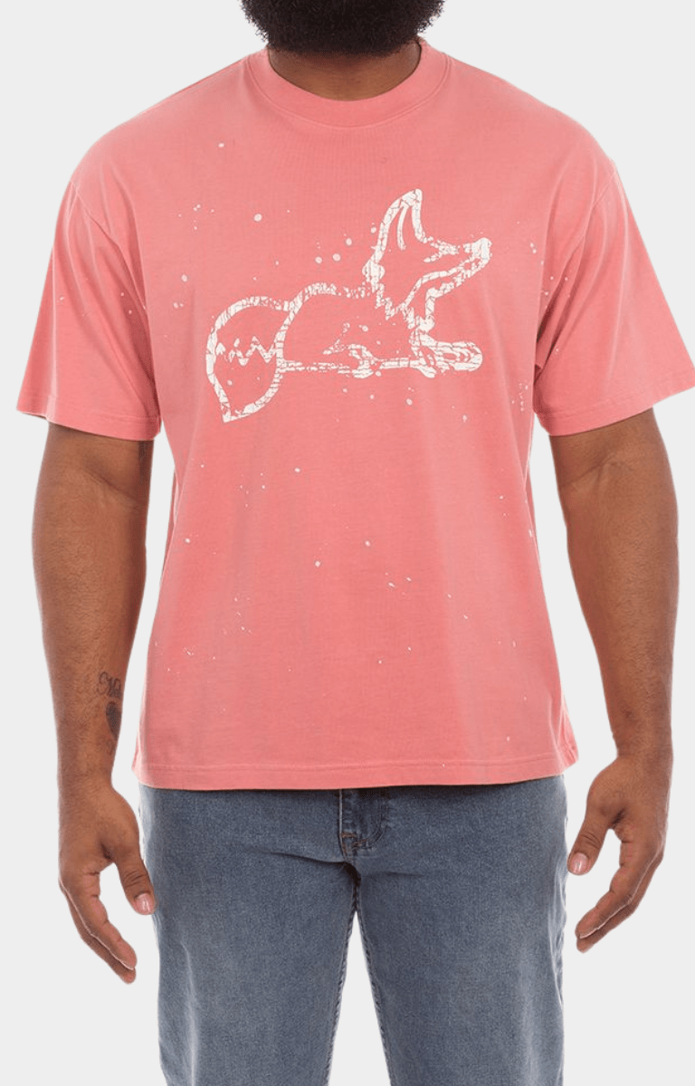 Akoo Fracture SS Knit - Pink Tee