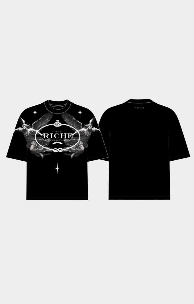 Vie Riche Archangel Logo Heavyweight Tee - Black