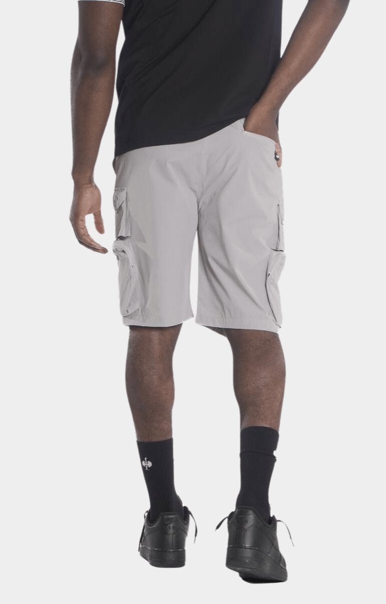 Makobi Colton Nylon Cargo Shorts - Gray