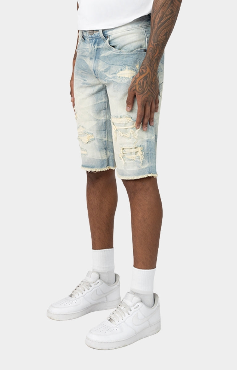 Smoke Rise 'Essential' Denim Shorts (SEVILLE BLUE)