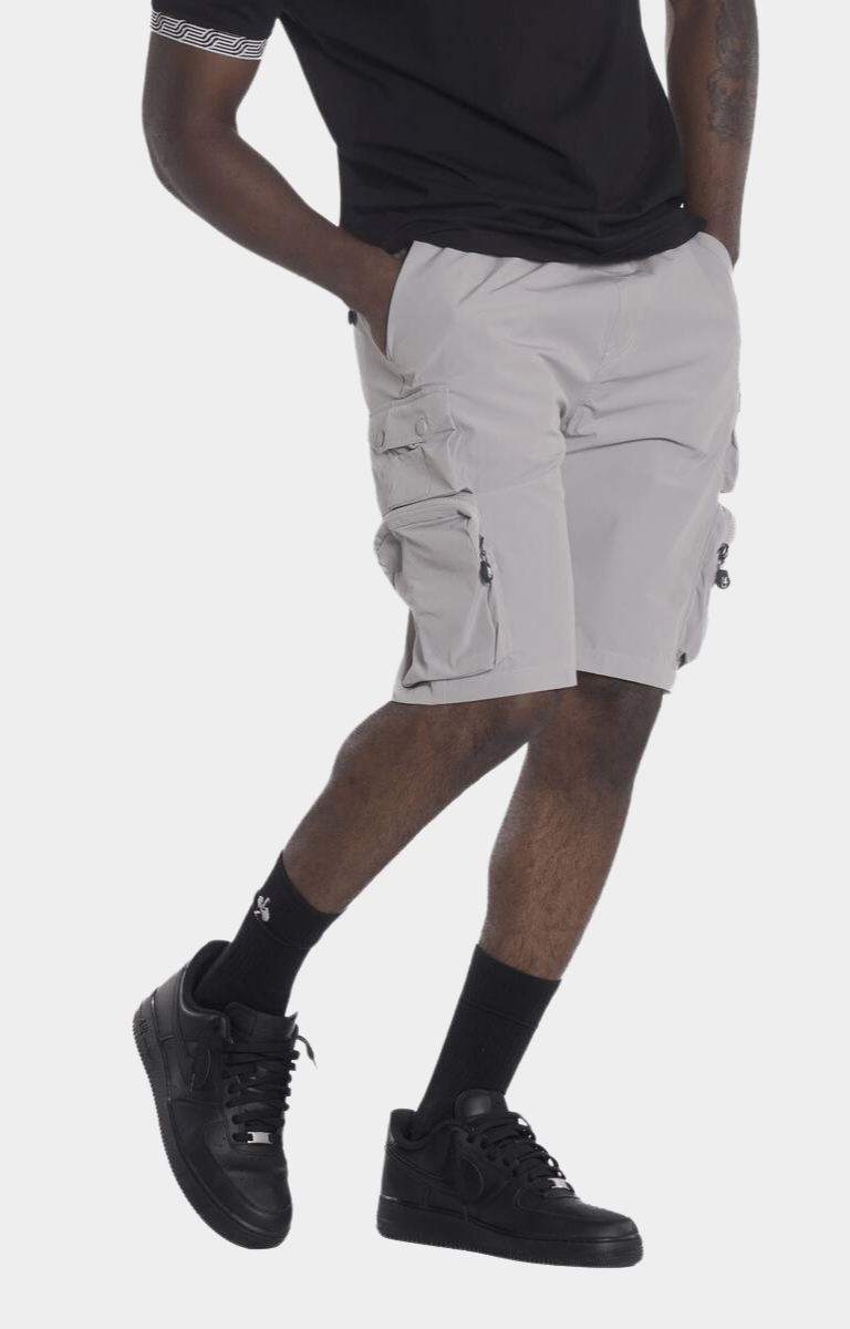 Makobi Colton Nylon Cargo Shorts - Gray