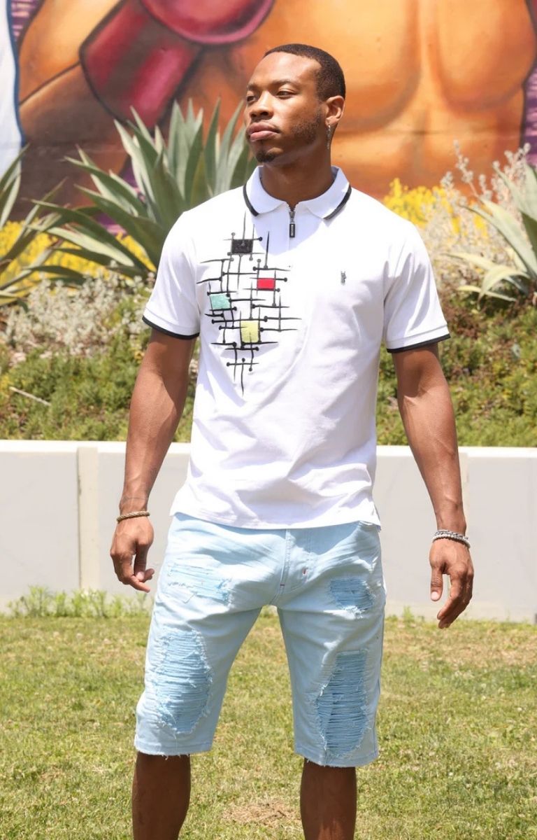 Makobi Art Basel Polo Shirt - White