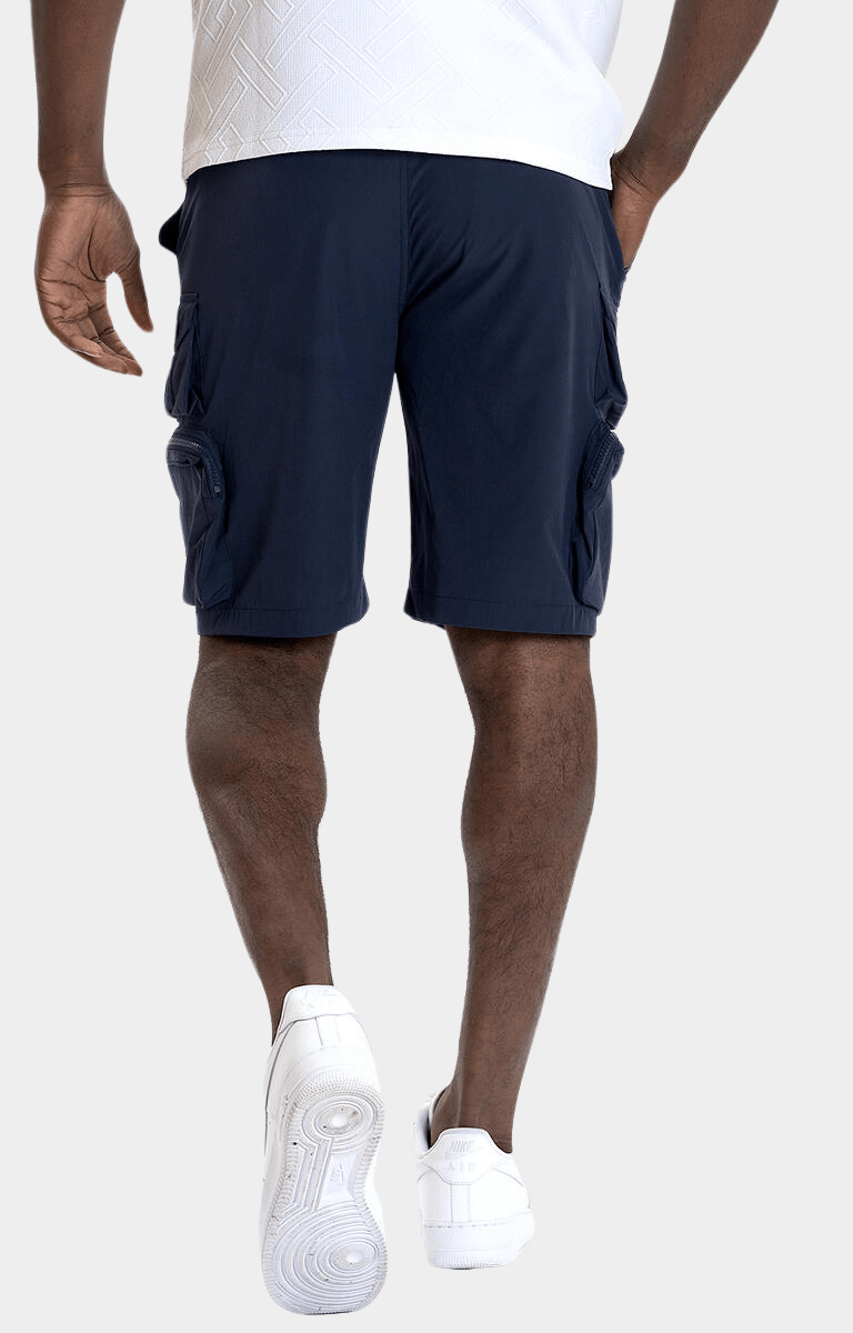 Makobi Colton Nylon Cargo Shorts - Navy