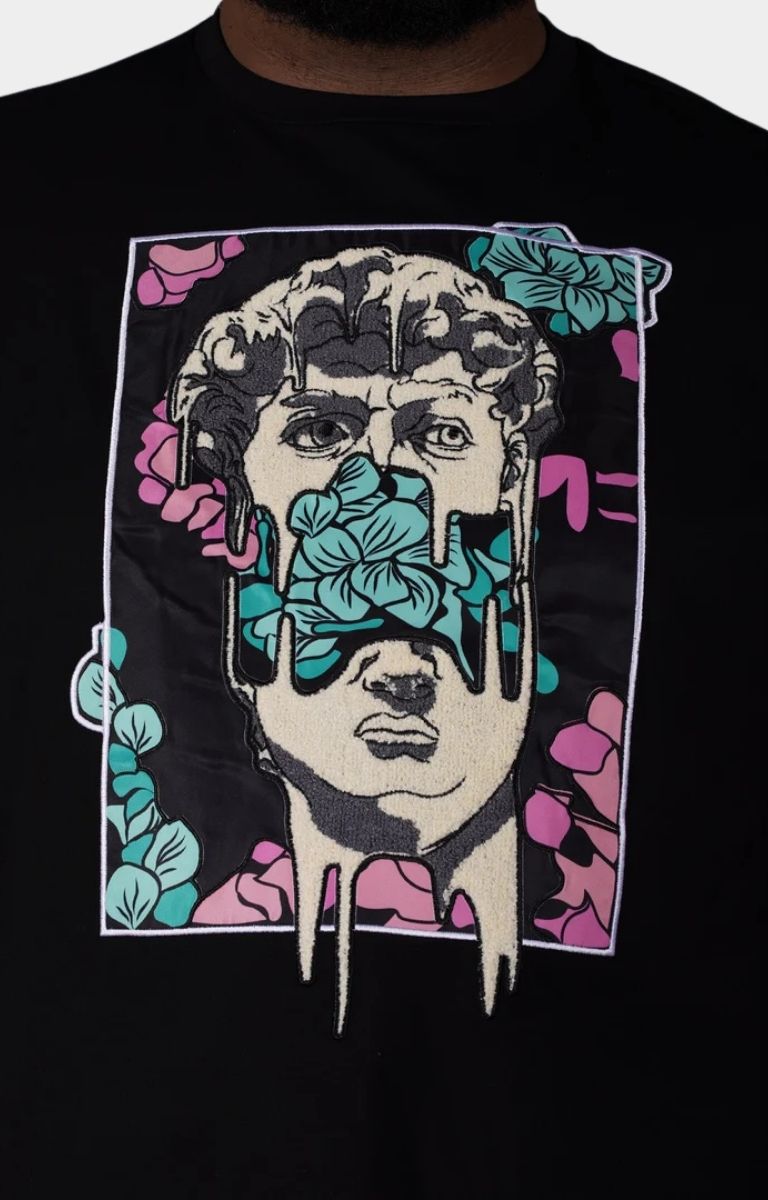 Makobi David Tee - Black/Salmon