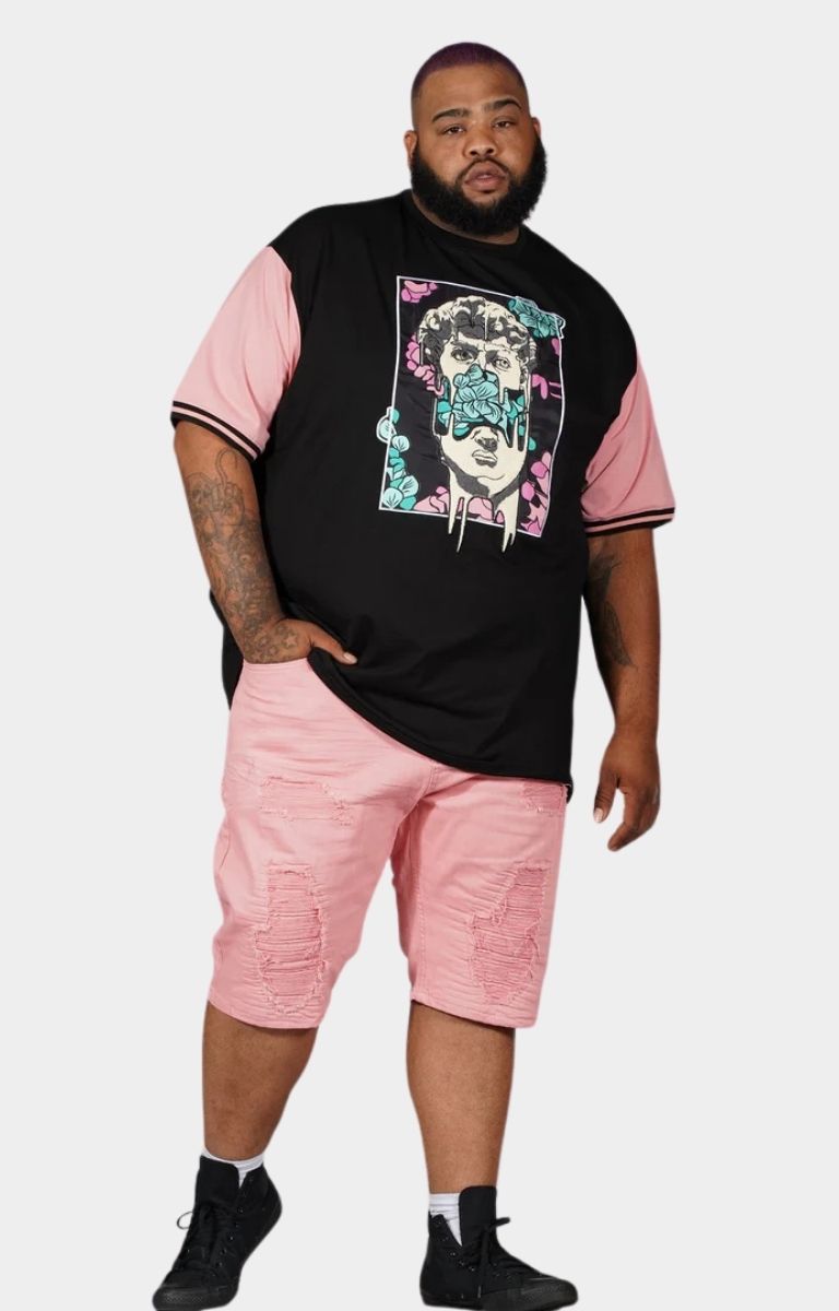 Makobi David Tee - Black/Salmon