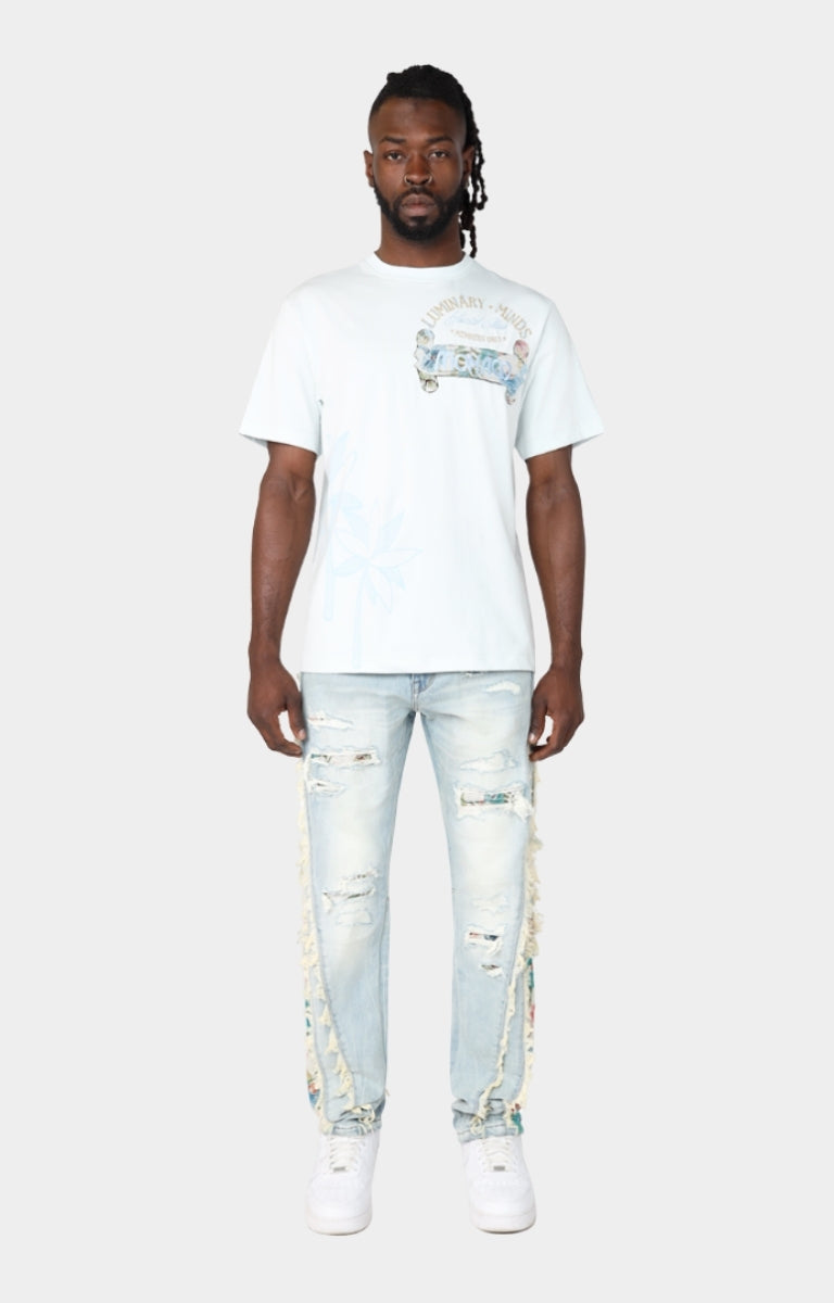 Smoke Rise Men Monaco Tapestry T-Shirt (ILLUSION)