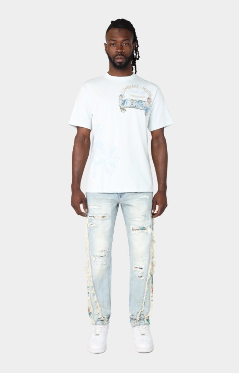 Smoke Rise Men Monaco Tapestry T-Shirt (ILLUSION)