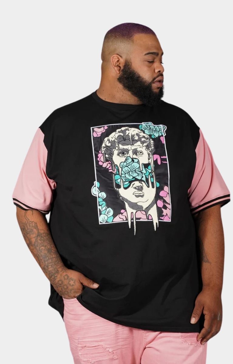 Makobi David Tee - Black/Salmon