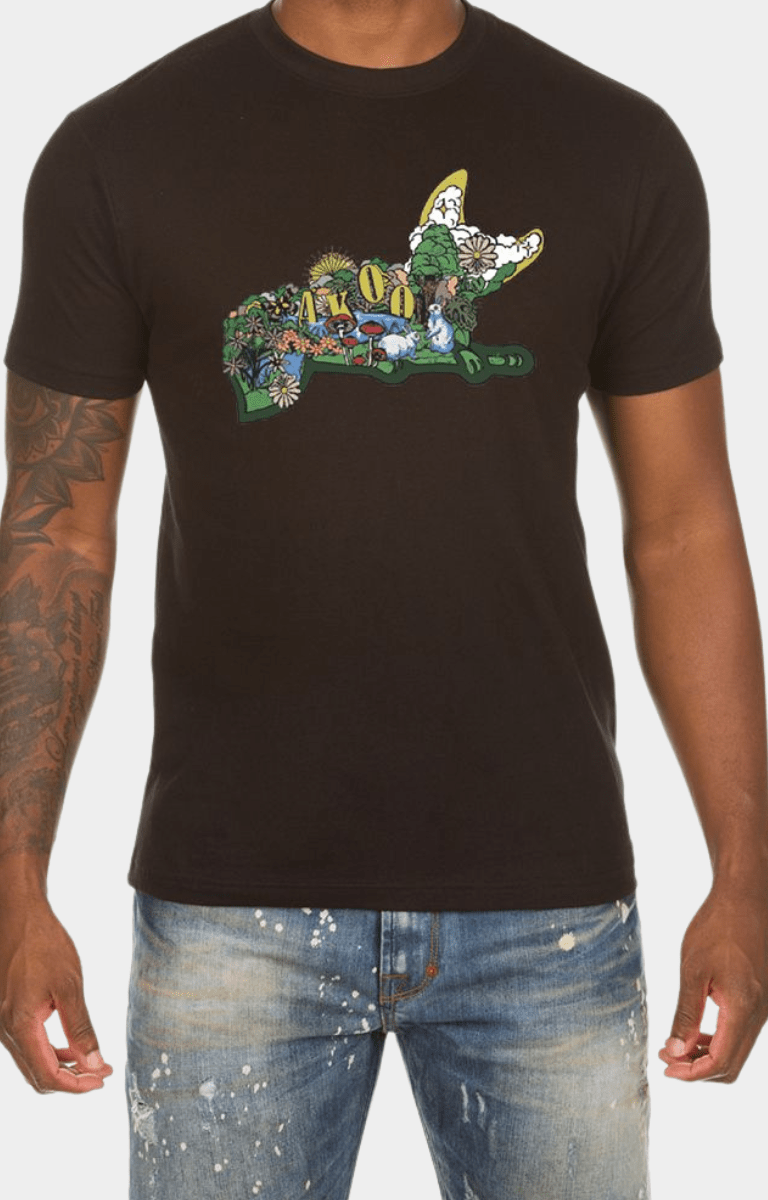 Akoo Garden SS Graphic Tee - Black