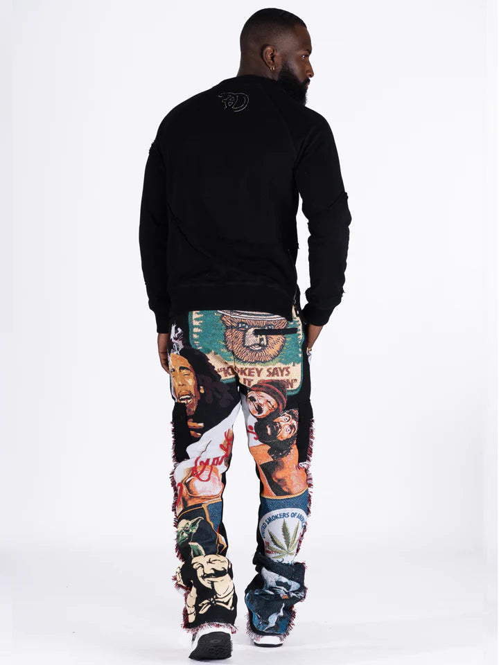 BLOW TAPESTRY CREWNECK SWEATSHIRT