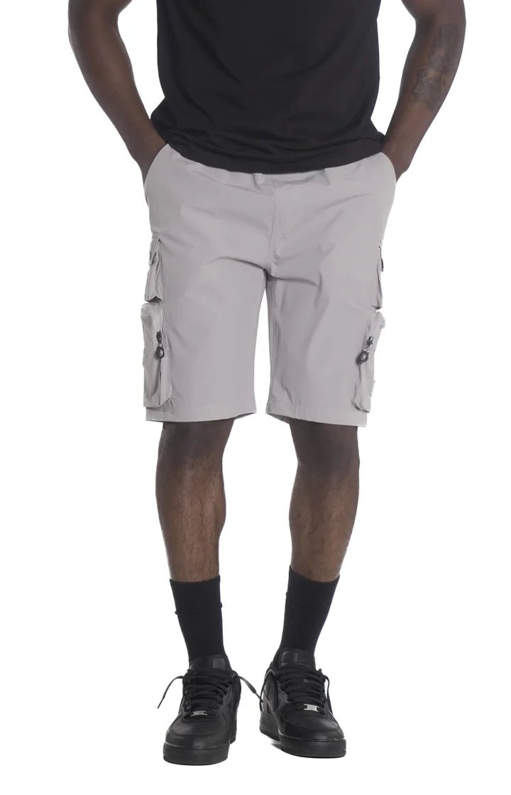 Makobi Colton Nylon Cargo Shorts - Gray
