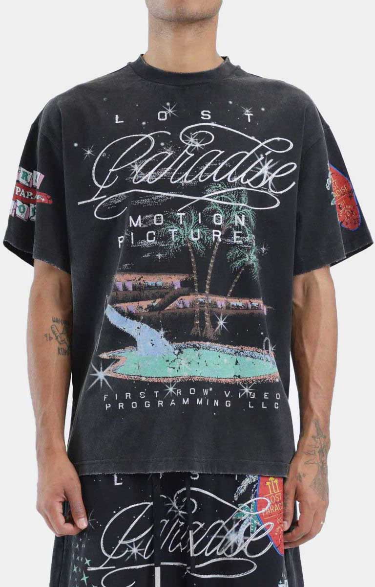 First Row Lost Paradise Graphic Tee - Black