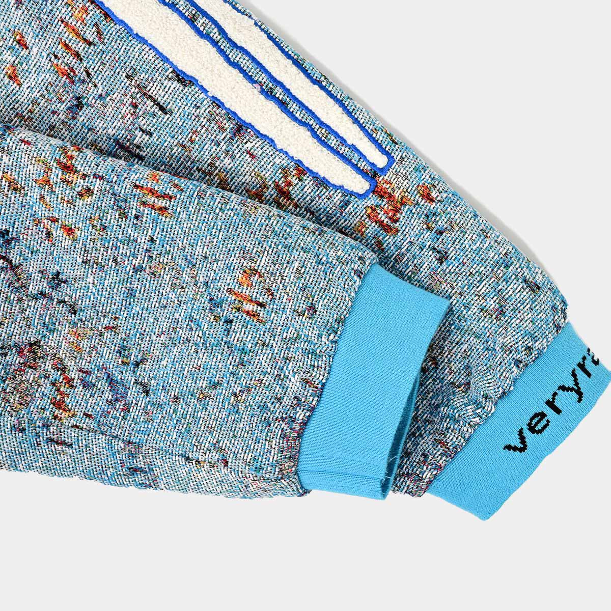 Very Rare Fatality Tapestry Art Wear Hoodie - Gray/Blue