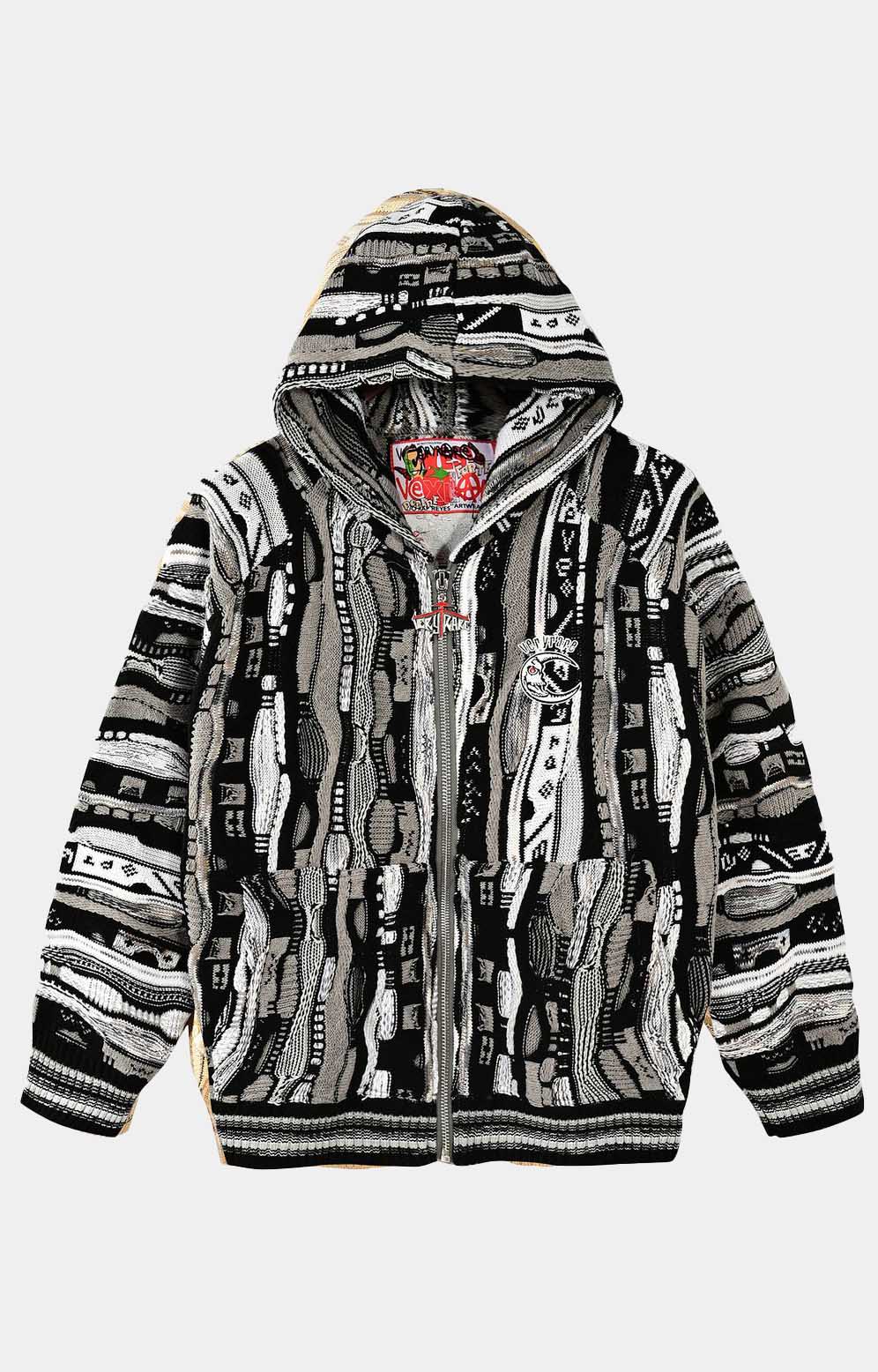 Very Rare Metallic/Mummy Tapestry Hoodie - Black/Gray