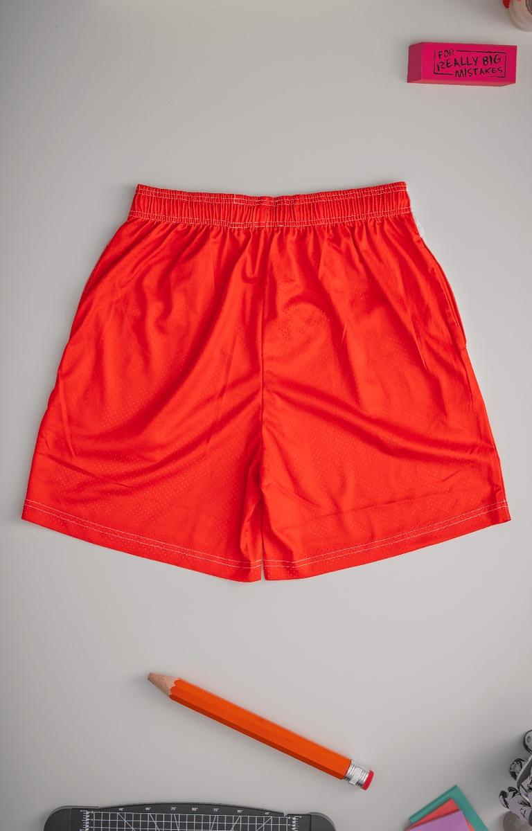 Red Letters Big RL Mesh Shorts – Red & White | Premium 220GSM Streetwear