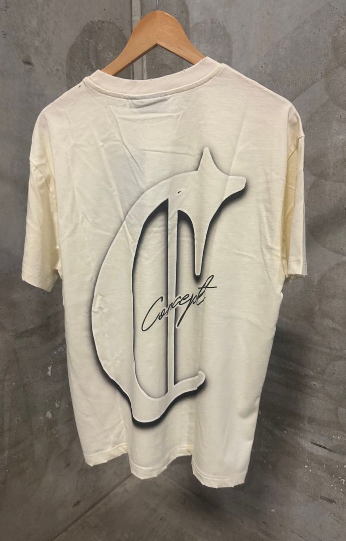 Concept Carnival Tee Cream – Flat Lay Product Shot.