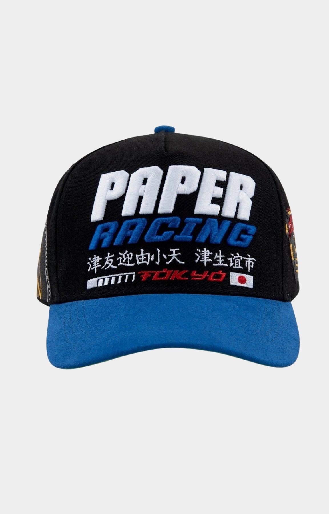 Paper Money Paper Racing 2 Hat Black front view.