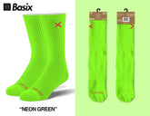 Crew Basix Fashion - Neon Green Socks