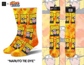 Naruto Tie Dye - Mens Crew Straight Socks