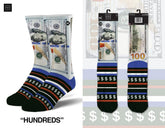 Hundreds (Sublimated Top/Knitted Bottom) Socks