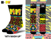 MTV Mash Up - Mens Crew Straight Socks