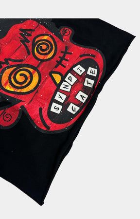 ROAD TO GLORY Crop T-Shirt - BLACK