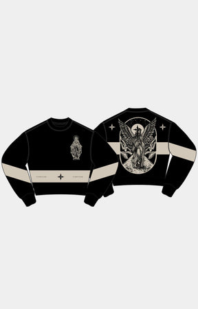Vie Riche Mary Crewneck - Black Heavyweight Premium Sweatshirt