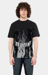 FOLCKED PRINT SS TEE