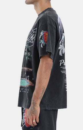 First Row Lost Paradise Graphic Tee - Black
