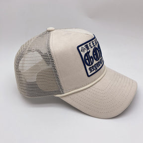 GOAT TRUCKER - CREAM (SUEDE)