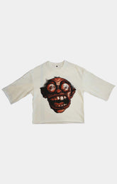 GRUNGE Crop T-Shirt - WHITE