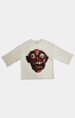 GRUNGE Crop T-Shirt - WHITE