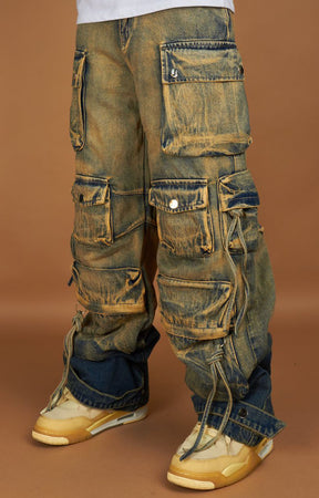 CUNNINGHAM - DARK VINTAGE BLUE WASH