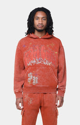 Smoke Rise Rhinestone Dystopia Hoodie - Picante