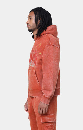 Smoke Rise Rhinestone Dystopia Hoodie - Picante