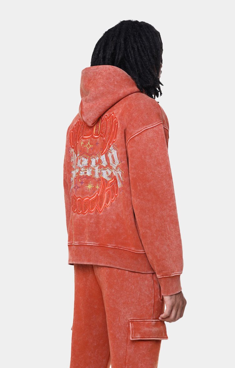 Smoke Rise Rhinestone Dystopia Hoodie - Picante