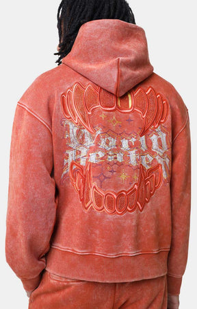 Smoke Rise Rhinestone Dystopia Hoodie - Picante