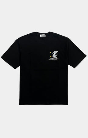 RAW BIRD CHAIN HEAVY COTTON T-SHIRT