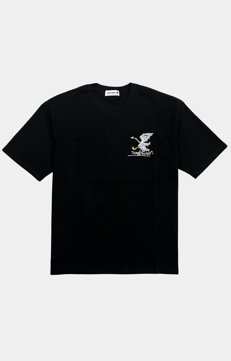 RAW BIRD CHAIN HEAVY COTTON T-SHIRT