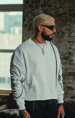 MIXMATCH LOGO CREW - WHITE