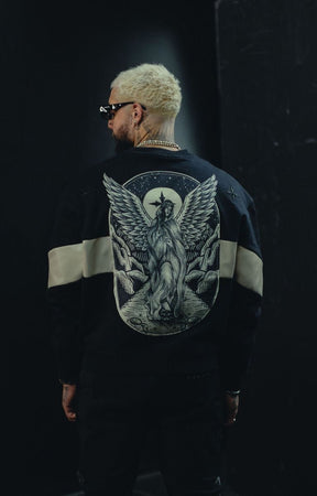 Vie Riche Mary Crewneck - Black Heavyweight Premium Sweatshirt