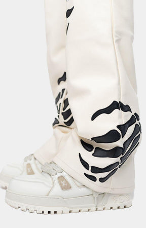 Guapi Cream Hell Dragger Leather Pant