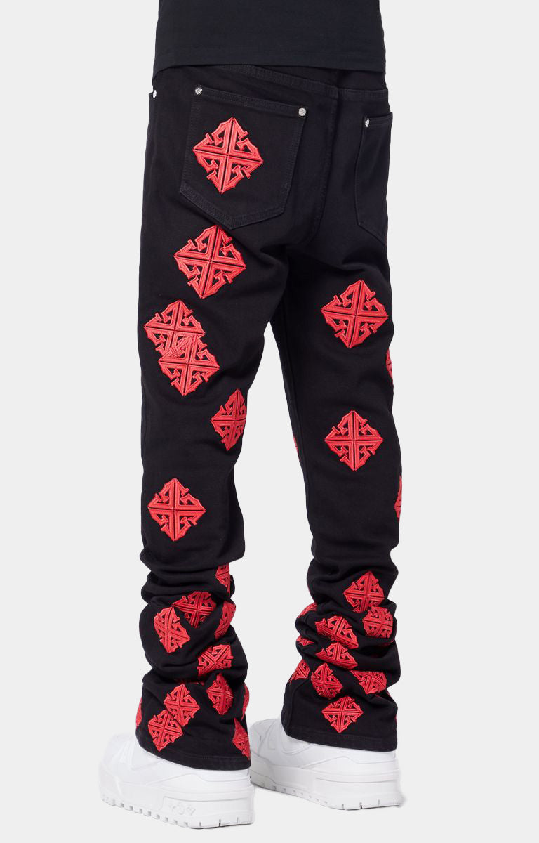 Guapi Crimson Icon Stacked Denim