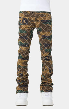Guapi Camo Embellished Denim Pant