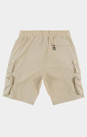 NYLON CARGO SHORTS - KHAKI